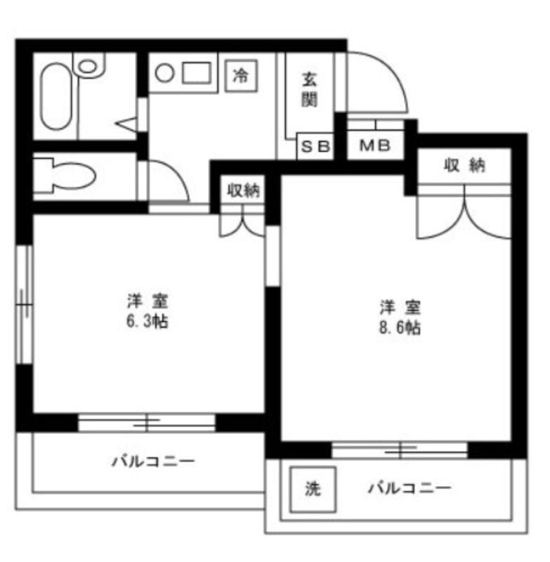 フジマツ第5ビル 102 間取り図