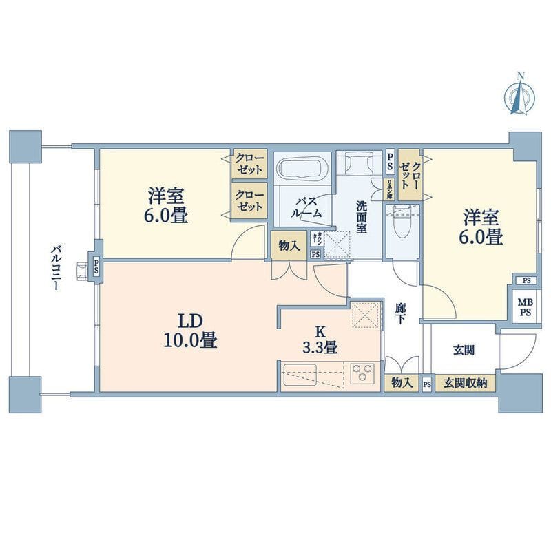 ライオンズ東京根岸レジデンス 403 間取り図