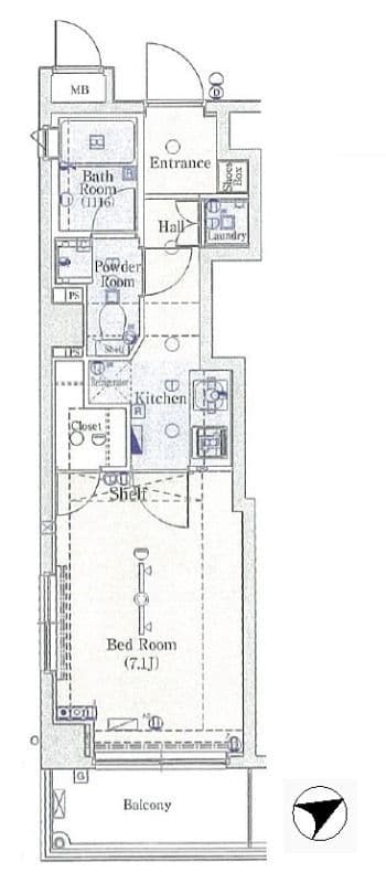 ブライズ西荻窪 209 間取り図