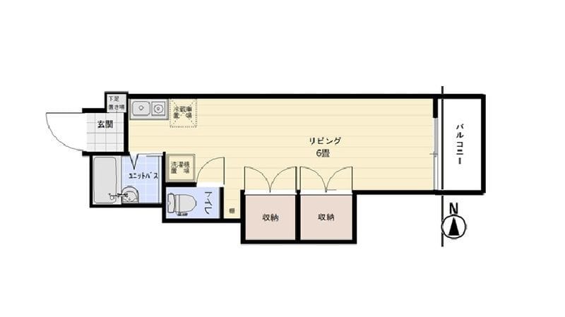 サンハイツ早稲田 607 間取り図