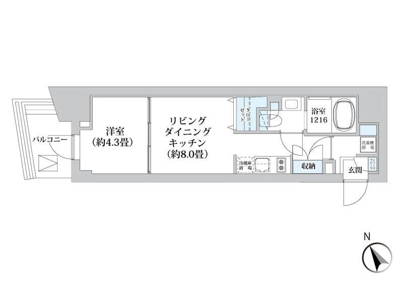 ライオンズフォーシア五反田 1101