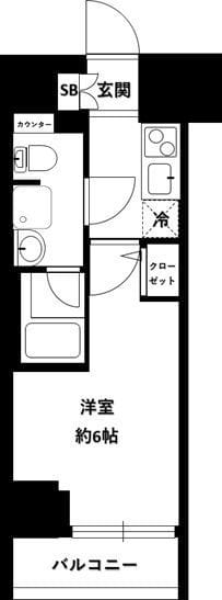 MAXIV横浜大通公園 1102 間取り図