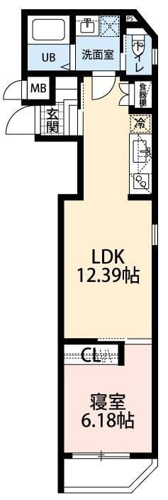 Solenne大島 201 間取り図