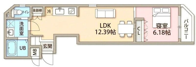 Solenne大島 401 間取り図