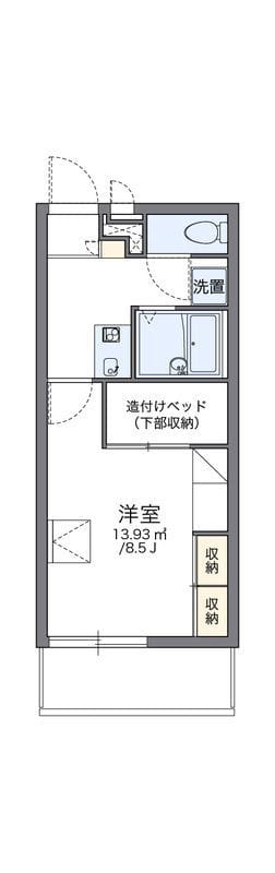 レオパレス日野OGMⅢ 202 間取り図