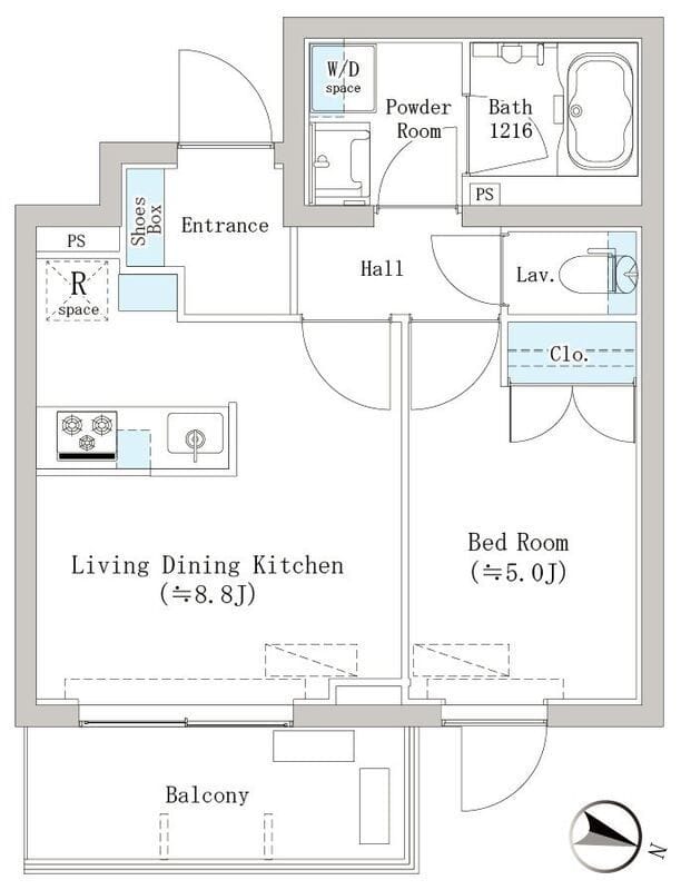 初台スクエア 301 間取り図