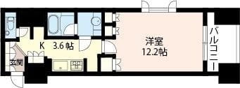 エスティメゾン銀座 1201 間取り図