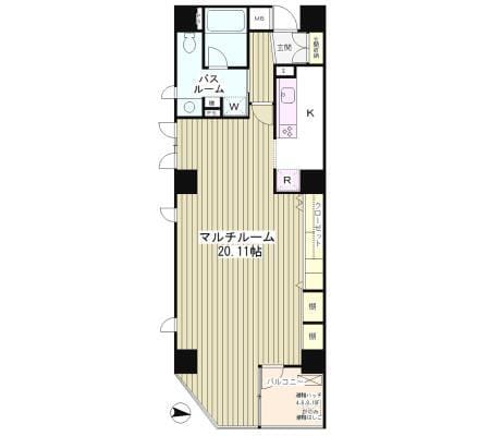 クレイドル日本橋 602 間取り図