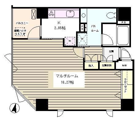 クレイドル日本橋 901 間取り図