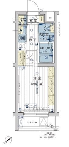 ブライズ上池台 506 間取り図