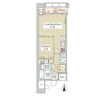 パトリス神保町 301 間取り図