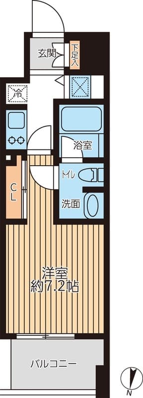 プライマルフロント錦糸町 1002 間取り図