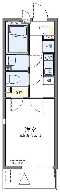 レオネクストサンピラー八幡Ⅱ 301 間取り図