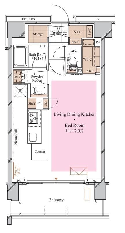 ブランシエスタ糀谷 0313 間取り図