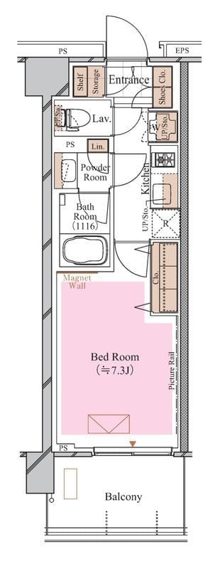 ブランシエスタ糀谷 0707 間取り図
