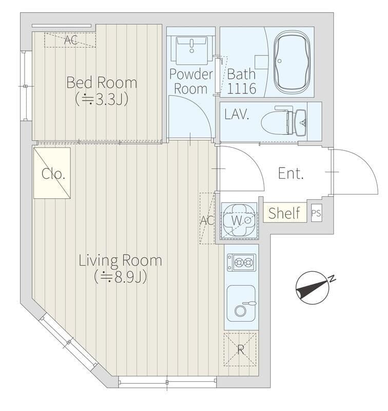 FIRM西新宿 303 間取り図