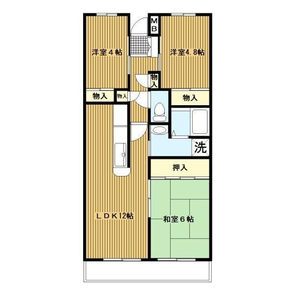 オーバーヒルズ壱番館 304 間取り図