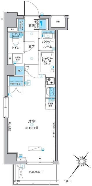 ルフォンプログレ中野富士見町 401 間取り図