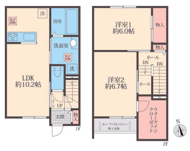 BLOOM COURT B 間取り図