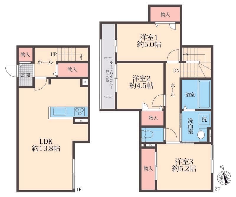 BLOOM COURT F 間取り図