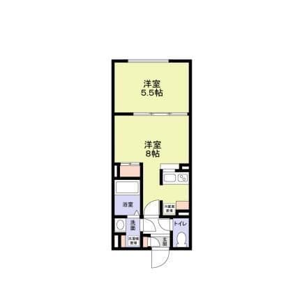 トライム両国 202 間取り図
