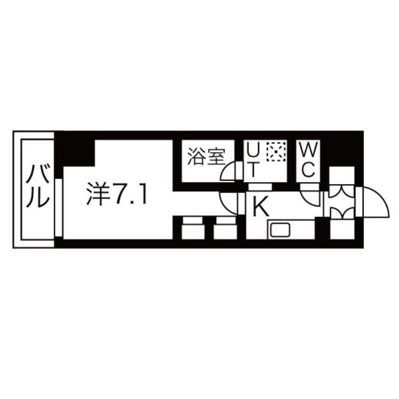 シーズンフラッツ押上サウス 202 間取り図