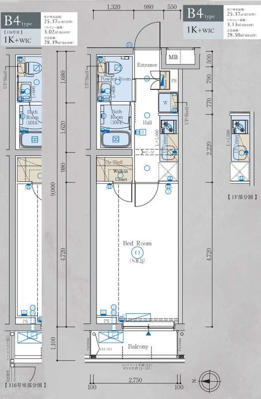 エステムコート元住吉 217 間取り図