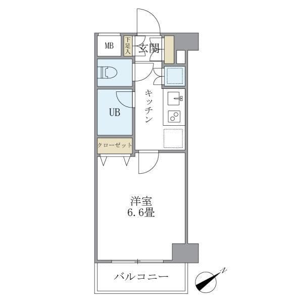 KDXレジデンス西新宿 702 間取り図