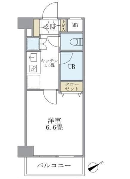 KDXレジデンス西新宿 703 間取り図
