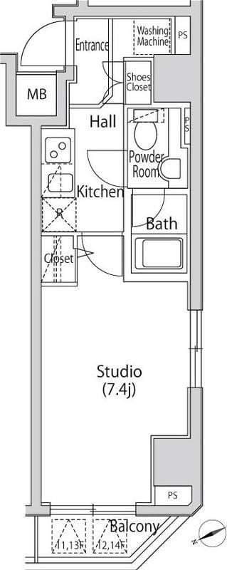 カーサスプレンディッド虎ノ門エスト 801