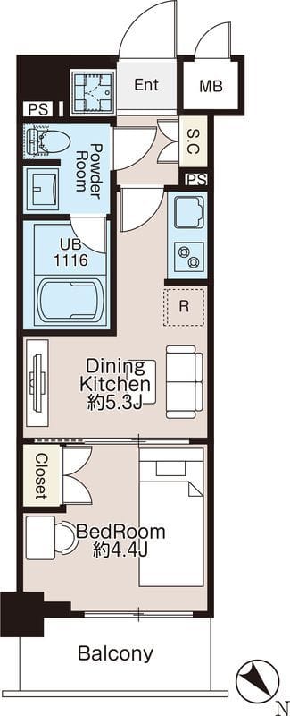 CREATIF三軒茶屋 302 間取り図