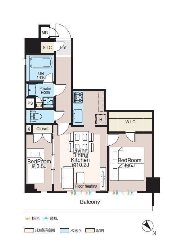 CREATIF三軒茶屋 401 間取り図