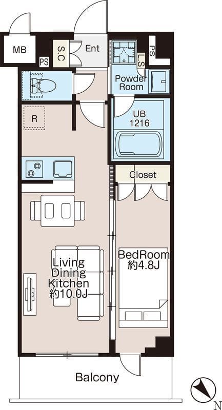 CREATIF三軒茶屋 405 間取り図