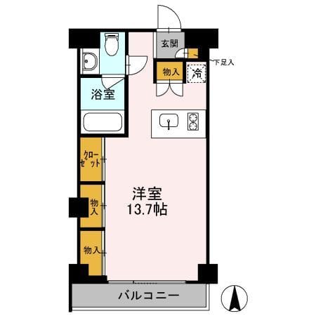 カスタリア目黒鷹番 103 間取り図