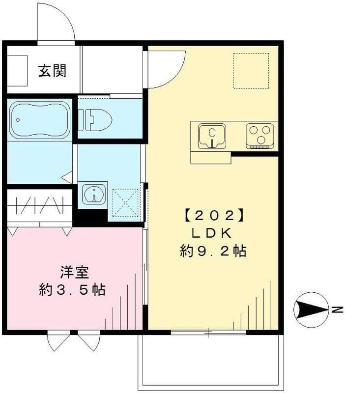 ルピアオウギ 202 間取り図