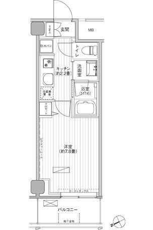 ヒューリック浅草橋江戸通 904 間取り図