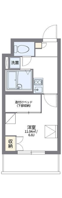 レオパレス本駒込 402 間取り図