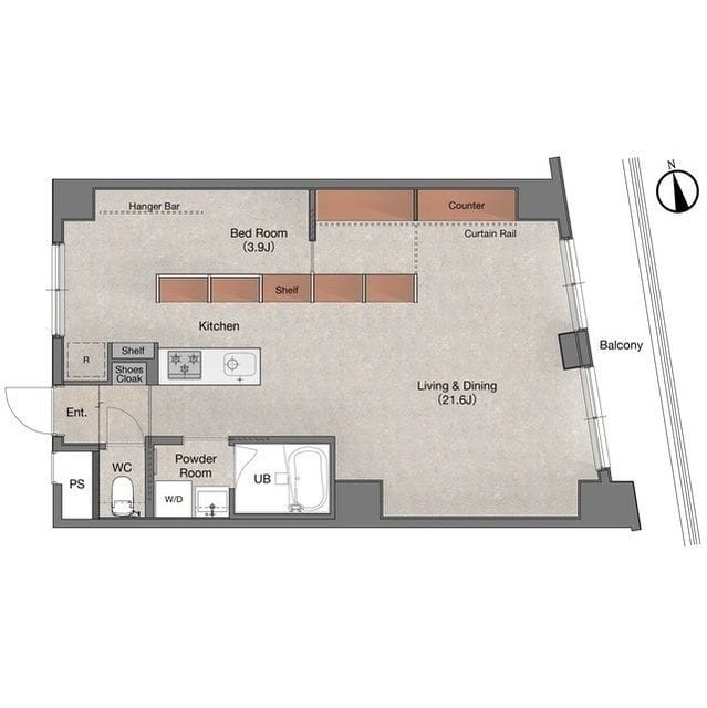 PATH高円寺 203 間取り図