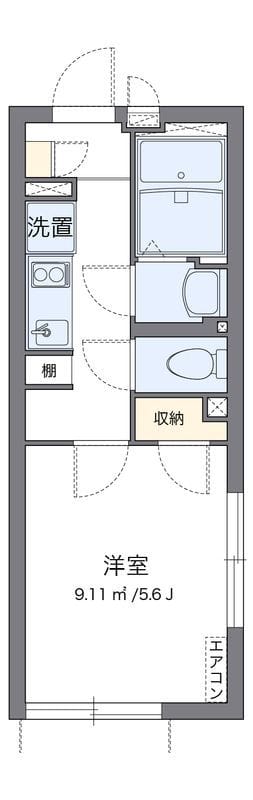 クレイノポラリスⅡ 201 間取り図