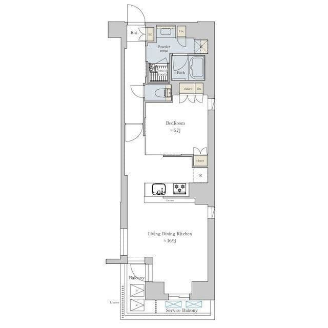 レジデンス文京六義園フロント 402 間取り図