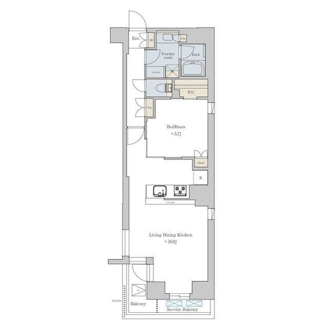 レジデンス文京六義園フロント 502 間取り図