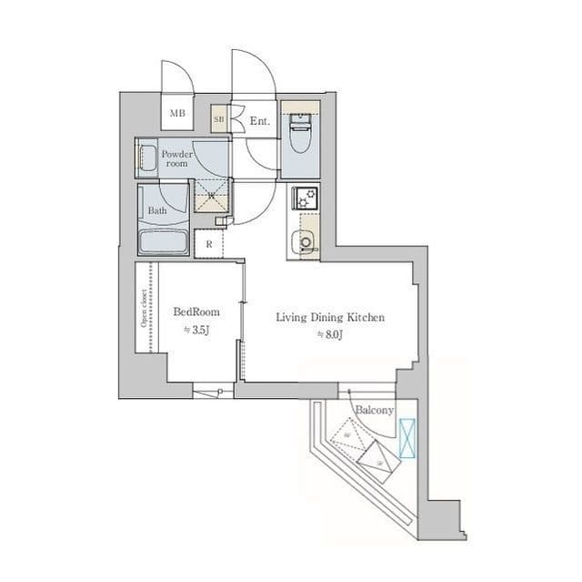 レジデンス文京六義園フロント 601 間取り図