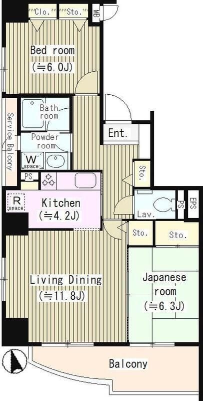 ラグーナ東池袋 803 間取り図