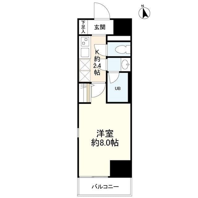 リバーレ中野坂上 401 間取り図