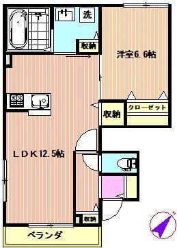 シュエット 101 間取り図