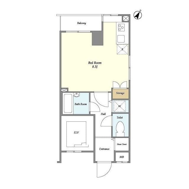 BPRレジデンス水天宮前 306 間取り図
