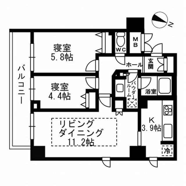 パークフラッツ学芸大学 0305 間取り図