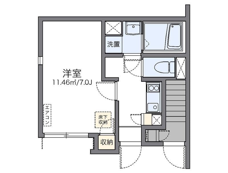 レオネクストトリクレイオ池上 102 間取り図