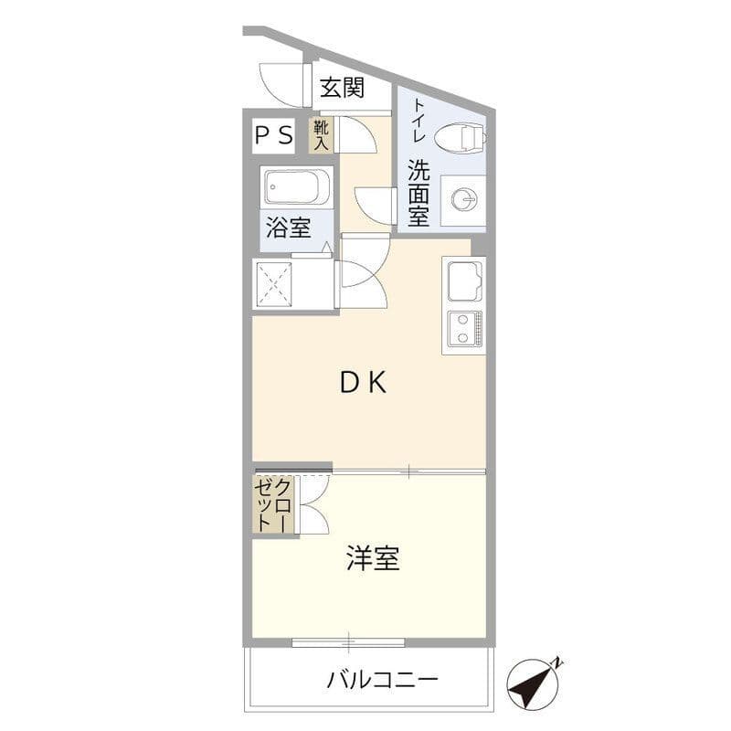 アルカンシェール三軒茶屋 105 間取り図