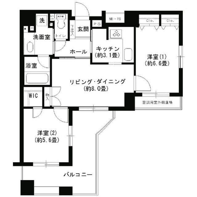 クリオ文京小石川 1403 間取り図